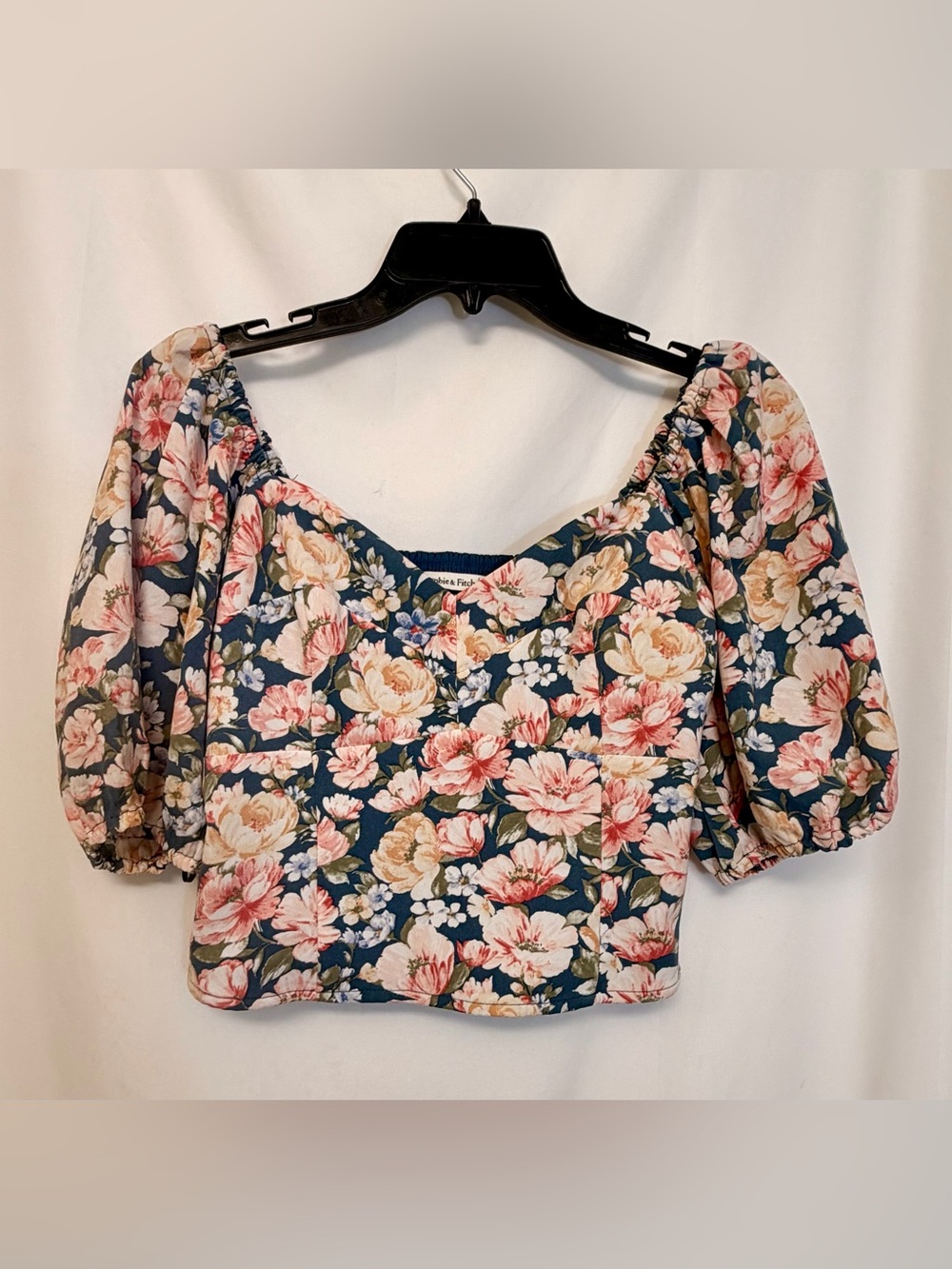 Abercrombie & Fitch Navy Floral Blouse
